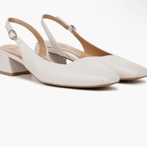 Naturalizer Jayla White Slingback Pumps